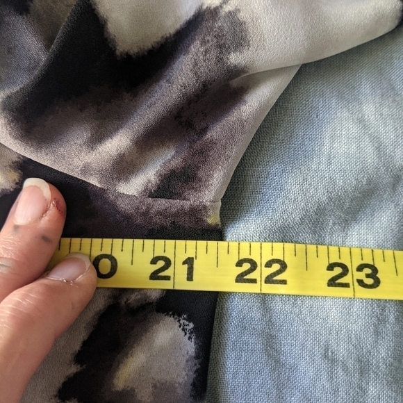 VIOLET + Claire Tunic Blouse Abstract Inkblot Tie dye pattern L - Picture 11 of 12